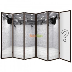 Ширма-перегородка "Закат" 6ти секционная