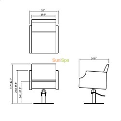 Парикмахерское кресло "Bene"