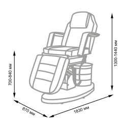 Косметологическое кресло с тумбой "Elegansa"
