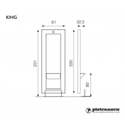 Зеркало "KING TECNO" парикмахерское
