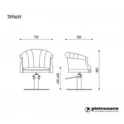 Кресло "TIFFANY" парикмахерское