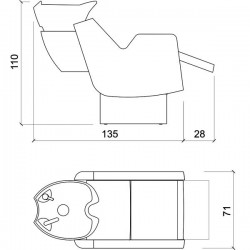 Парикмахерская мойка "Ultrawash UP E"