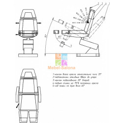Кресло педикюрное "Профи 3"