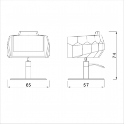 Кресло парикмахерское "Crystalcoiff"