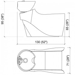 Мойка парикмахерская "MUU MUU BASIC"