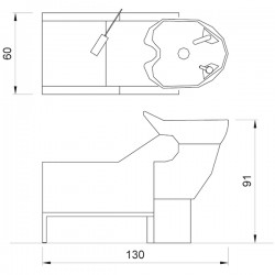 Парикмахерская мойка "Washlongue Shiatsu 2011"