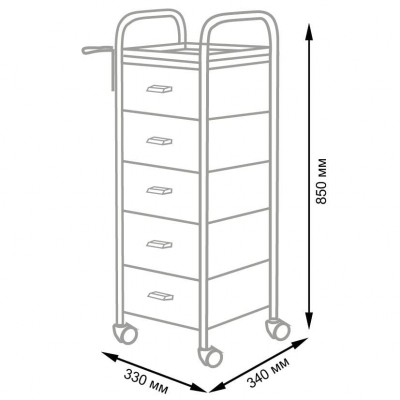 Тележка парикмахерская "Глорис-02"