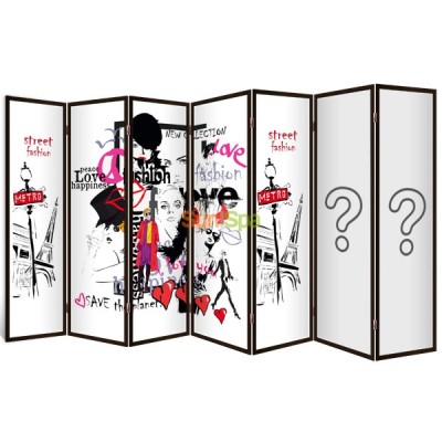 Ширма-перегородка "Рассвет" 7ми секционная