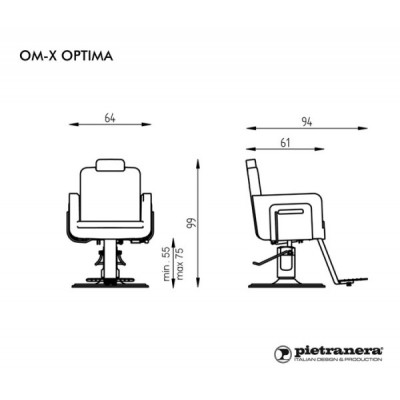 Кресло "OM-X UNISEX OPTIMA" парикмахерское