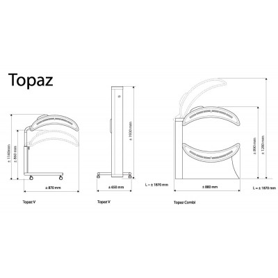 Горизонтальный домашний солярий "HAPRO TOPAZ 24С"