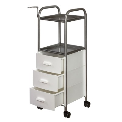 Тележка парикмахерская "Глорис-09" цветные ящики