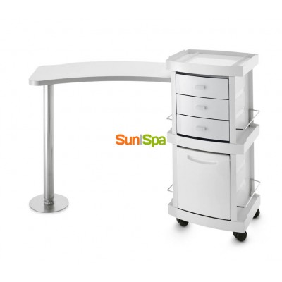Стол маникюрный 2-ной с вытяжкой 129LX K