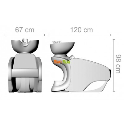Мойка парикмахерская SKID VIBRO MASSAGE K