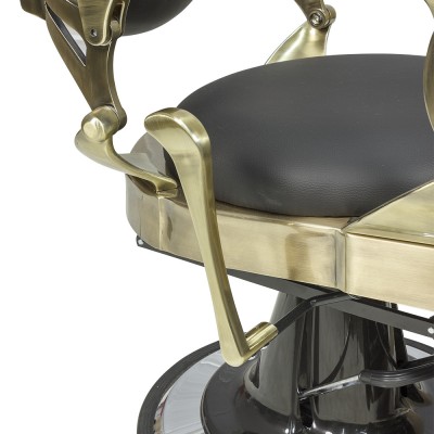 Кресло мужское барбер "Ричард" каркас медного цвета