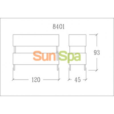 Стойка администратора  Flat light K