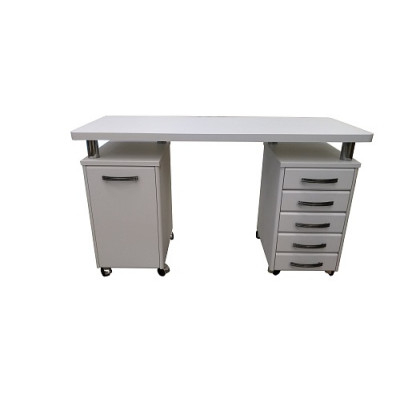 Стол маникюрный с 2 тумбами "ПТ-01"