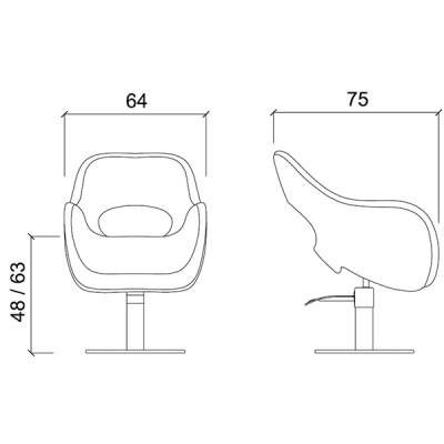 Кресло парикмахерское "SENSUAL"