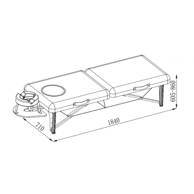 Складной массажный стол "HZ-3387"