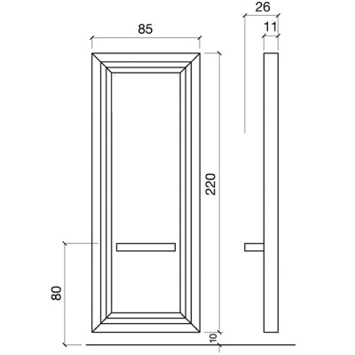Зеркало парикмахерское "Otello"