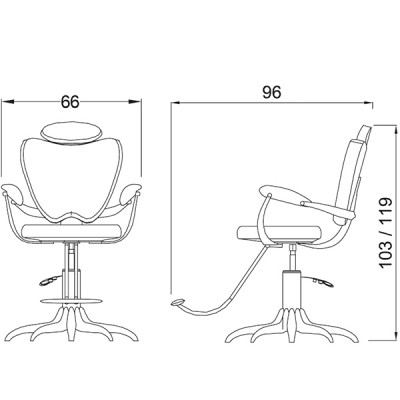 Кресло парикмахерское "Mr Ray"
