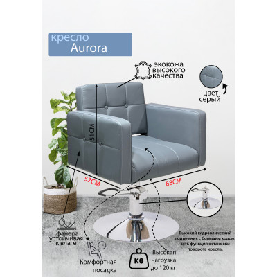 Кресло парикмахерское Aurora, черный