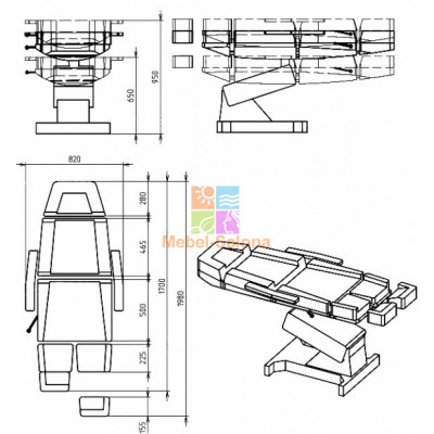 Кресло педикюрное "Профи 3"