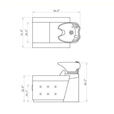 Мужская мойка барбер "Foresta"